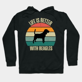 Life is Better with Beagles - A Joyful Companion for Every Dog Lover Hoodie